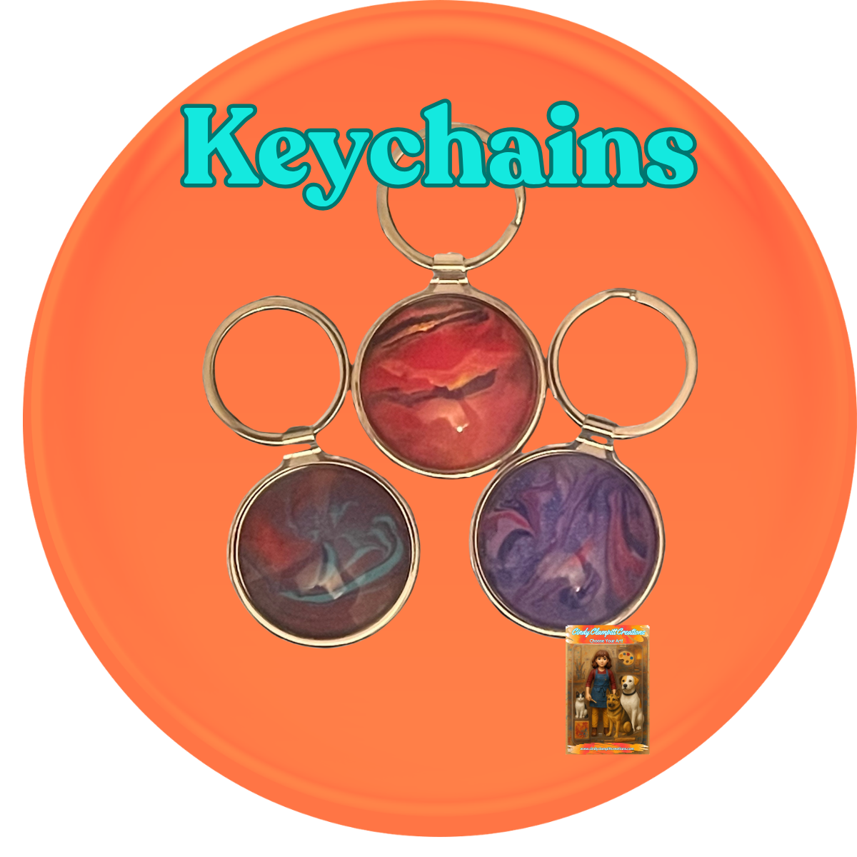Hand painted Keychains