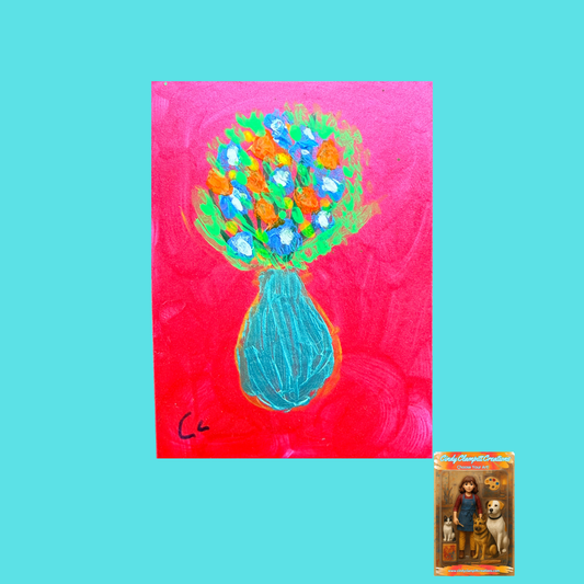 Mini Art - ACEO Cards - Flowers in Vase1