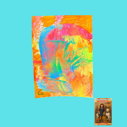 Mini Art - ACEO - Neon Abstract
