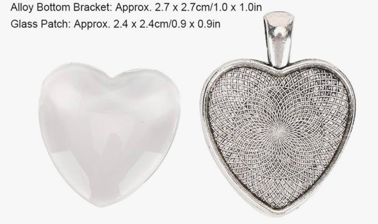 1. Deep Colors Heart Necklace image 2