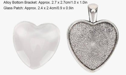1. Deep Colors Heart Necklace image 2