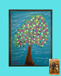 Mini Art - ACEO Cards - Berry Tree