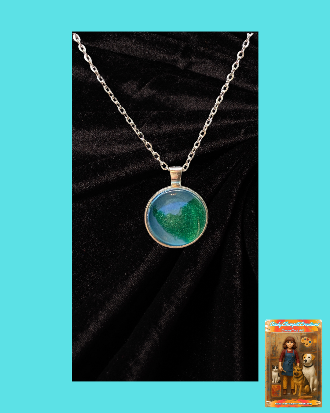Globe colors necklace image 0