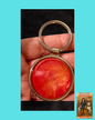 Bright Orange Swirl Keychain