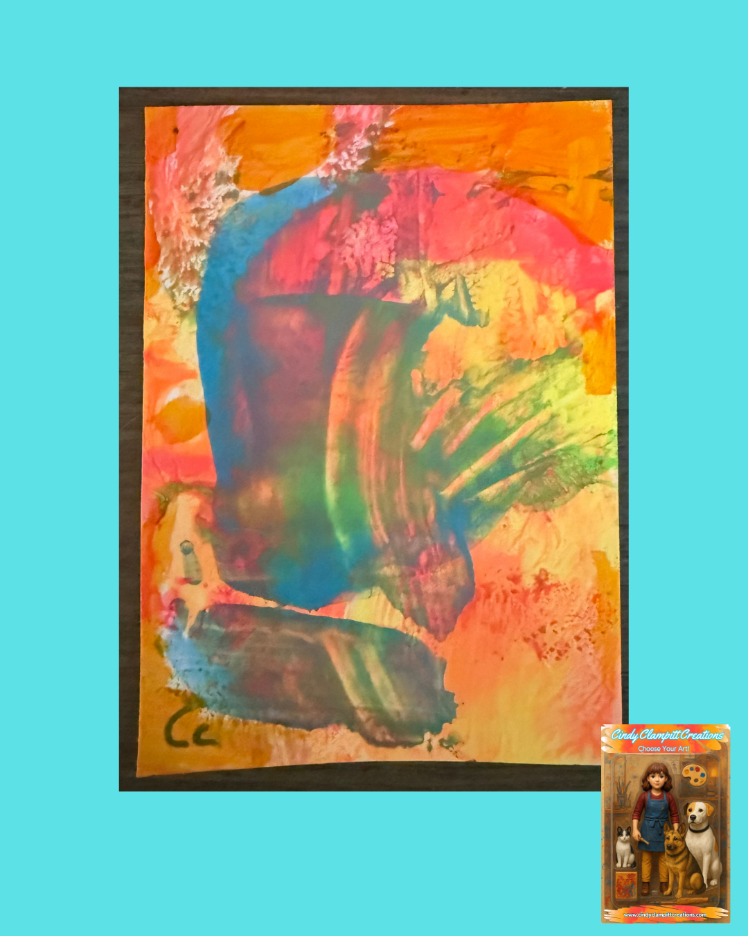 Mini Art - ACEO - Neon Abstract