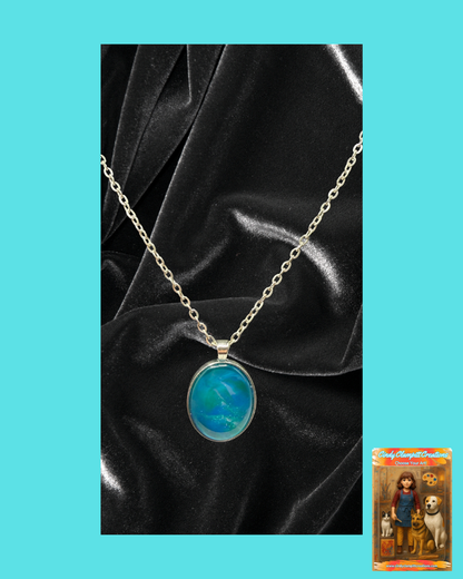 Blue and Green Small Oval image 0