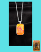 Red, Yellow and Orange Rectangle Necklace