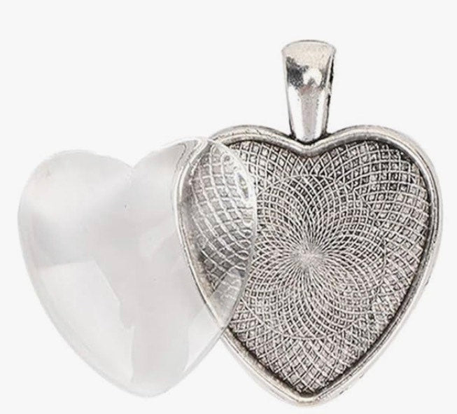 1. Deep Colors Heart Necklace image 1